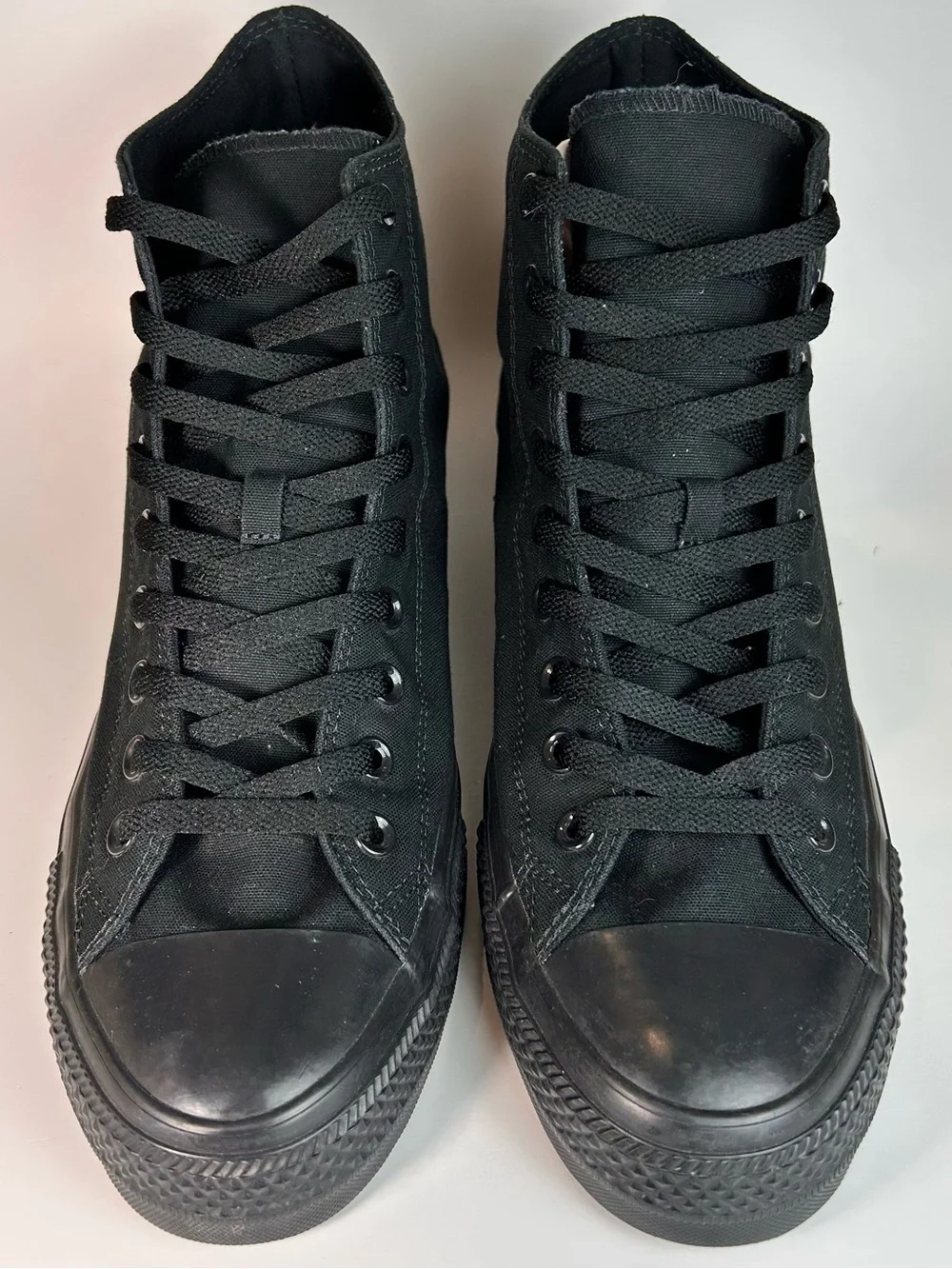 Converse X3310 Chuck Taylor All Star Black Embossed Hi-Tops Shoes Size M 15
